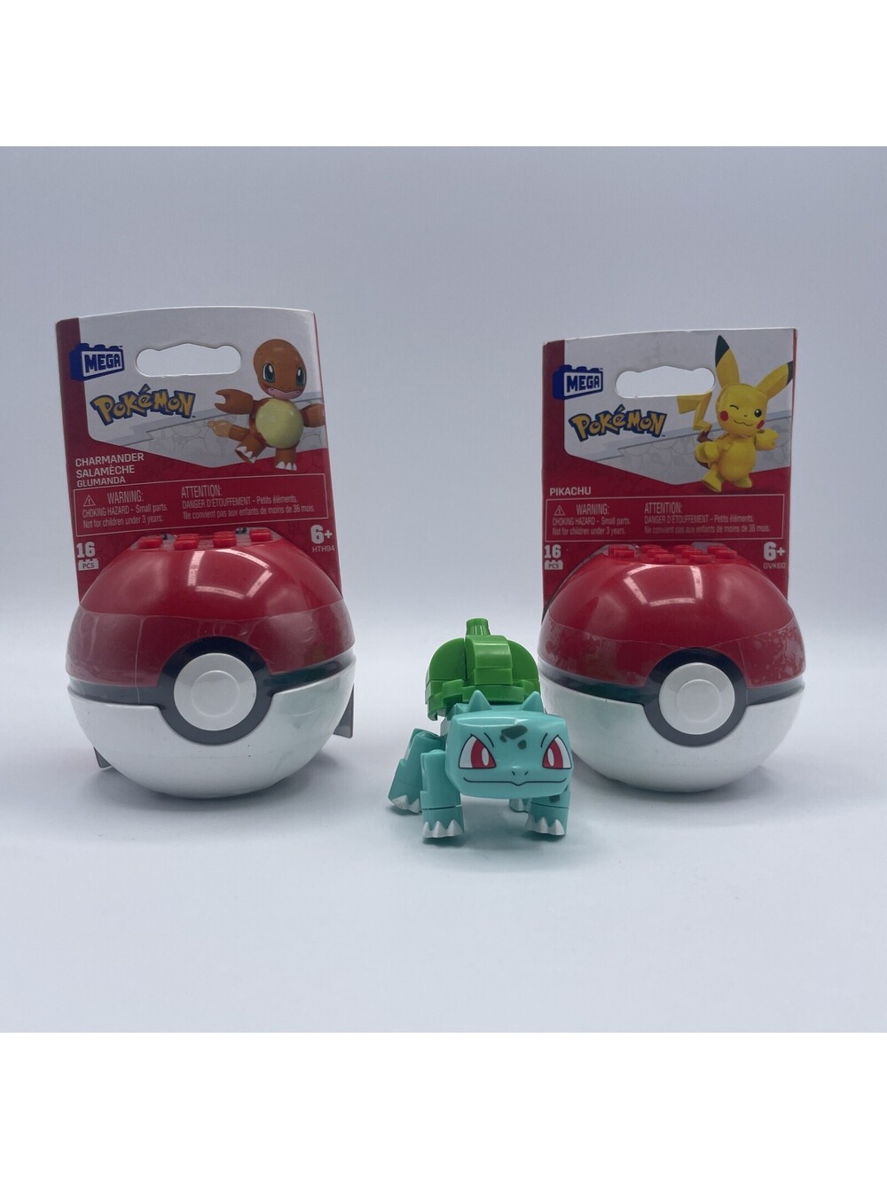 Mega Construx Pokemon Charmander & Pikachu Sealed & Bulbasaur Opened!